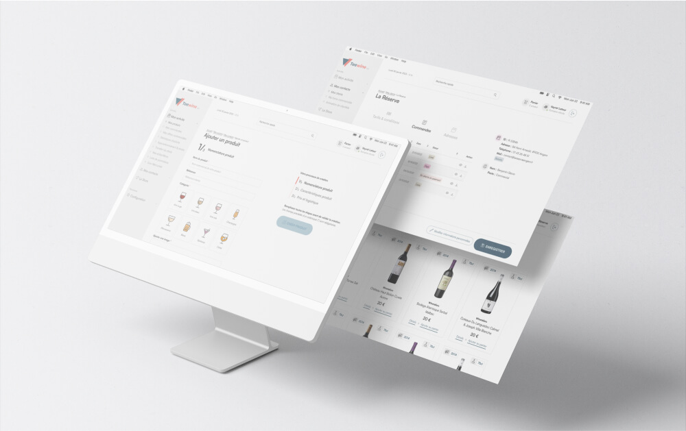 SaaS prototypes pour Winetailors