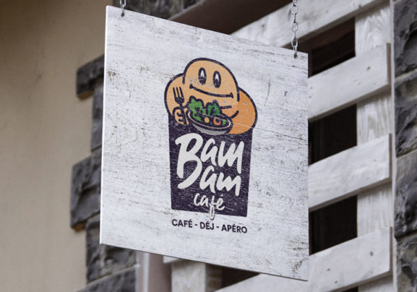 Enseigne Bam Bam café © Bam Bam Café